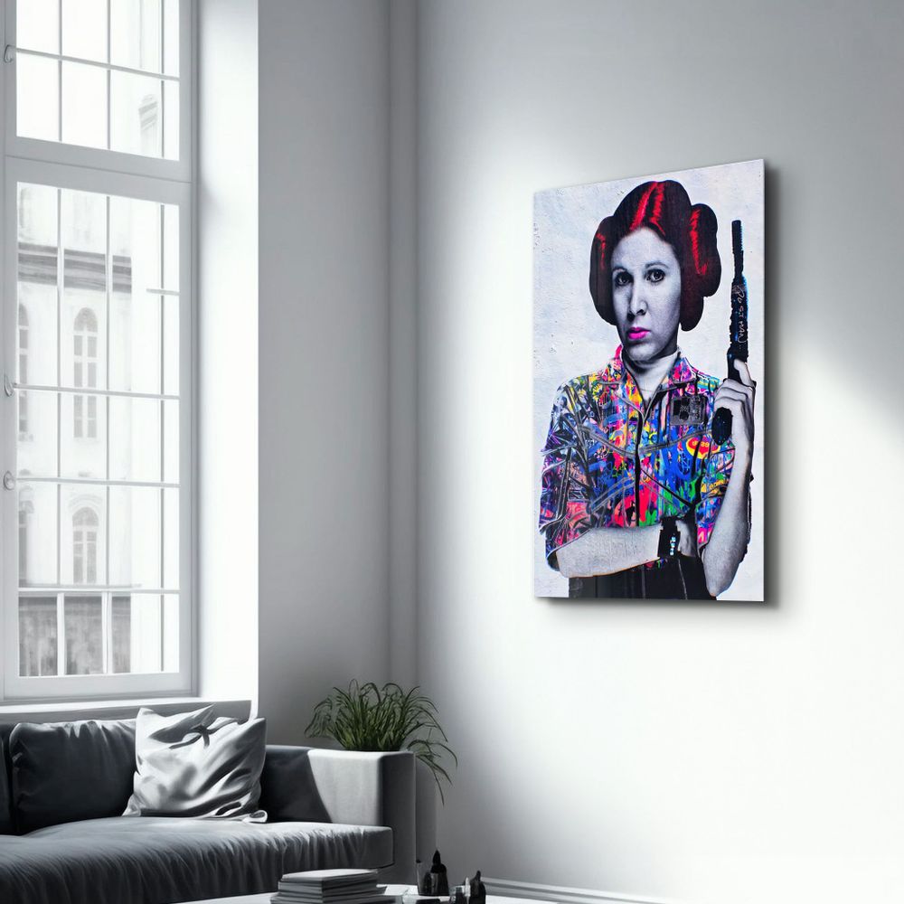 Other wall decoration - Vintage Leia | Glass Wall Art - ARTDESIGNA
