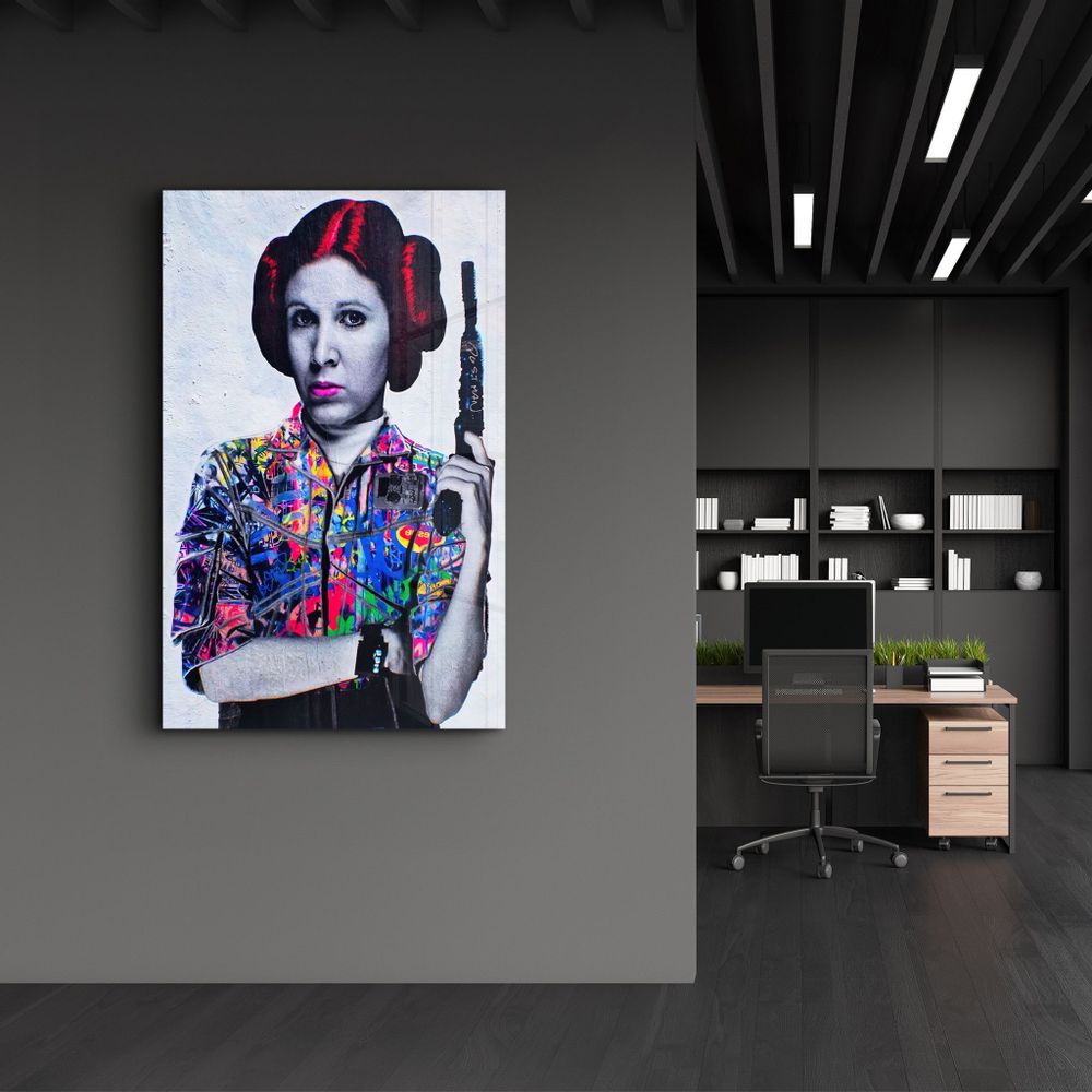 Other wall decoration - Vintage Leia | Glass Wall Art - ARTDESIGNA