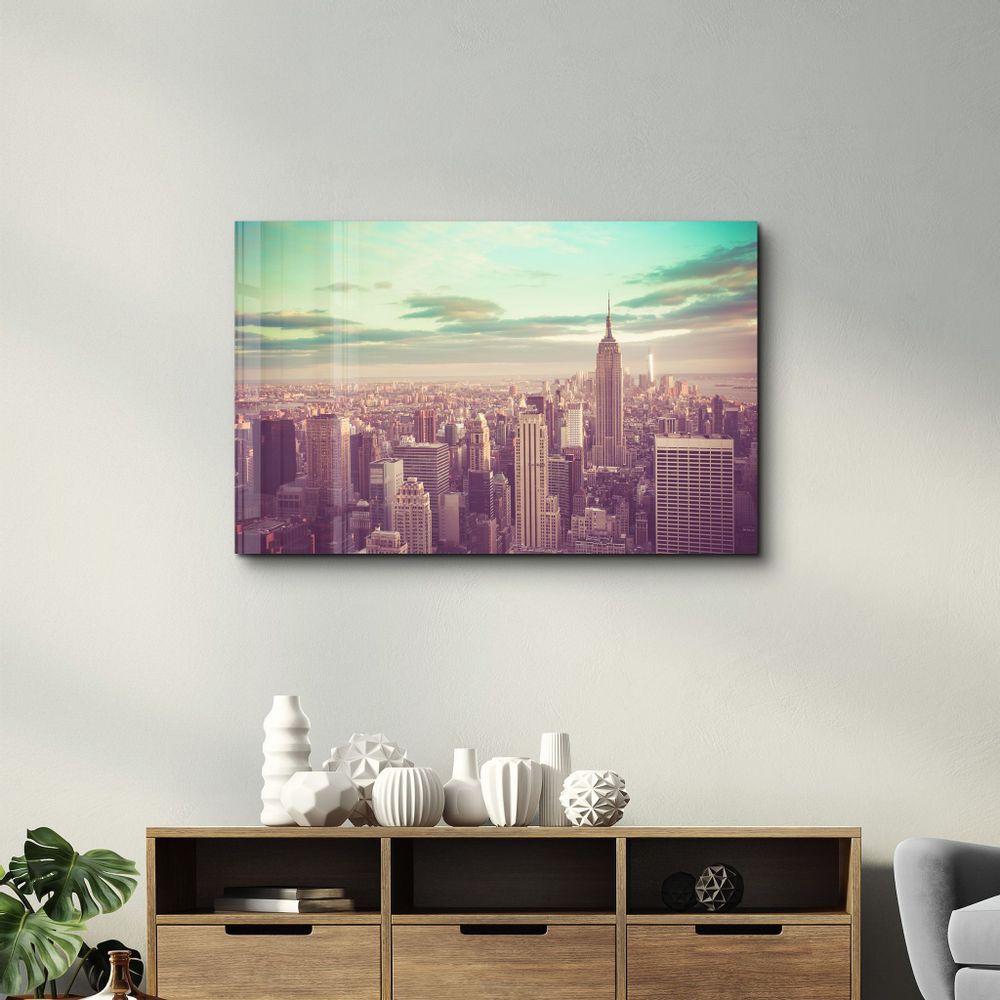 Autres décorations murales - New York City | Glass Wall Art - ARTDESIGNA
