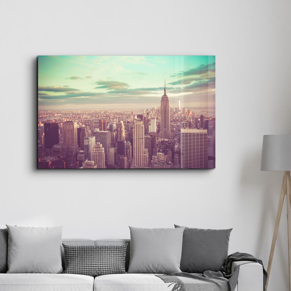 Autres décorations murales - New York City | Glass Wall Art - ARTDESIGNA