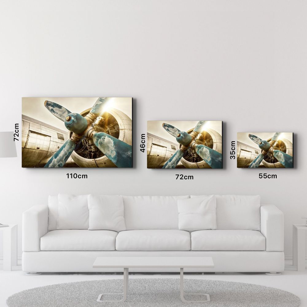Other wall decoration - The Rusty Propeller | Glass Wall Art - ARTDESIGNA