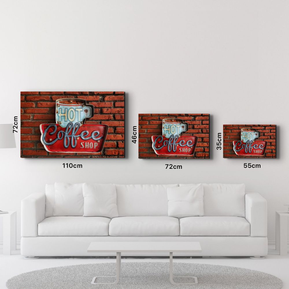 Autres décorations murales - Antique Cafe | Glass Wall Art - ARTDESIGNA