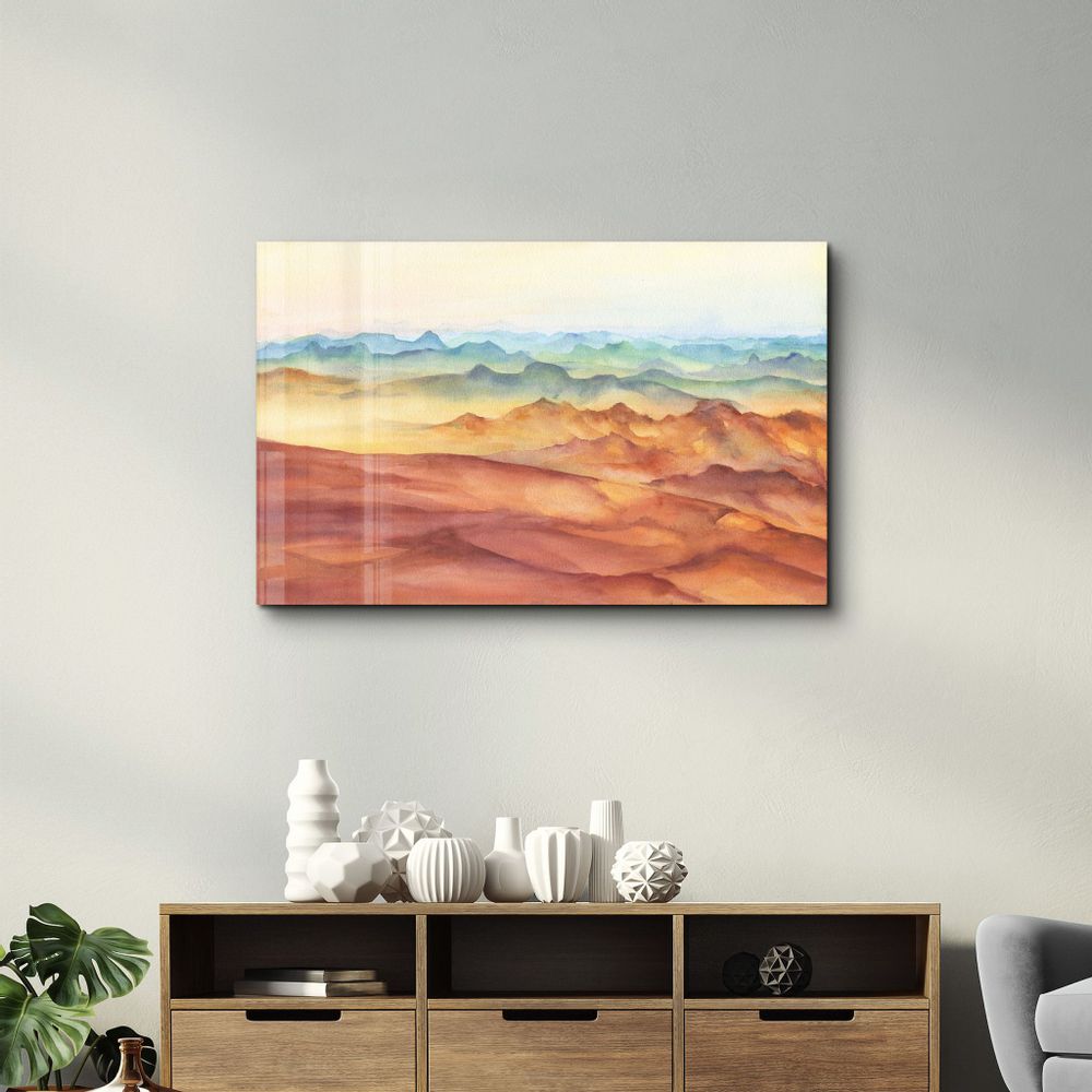 Autres décorations murales - The Colorful Watercolor | Glass Wall Art - ARTDESIGNA