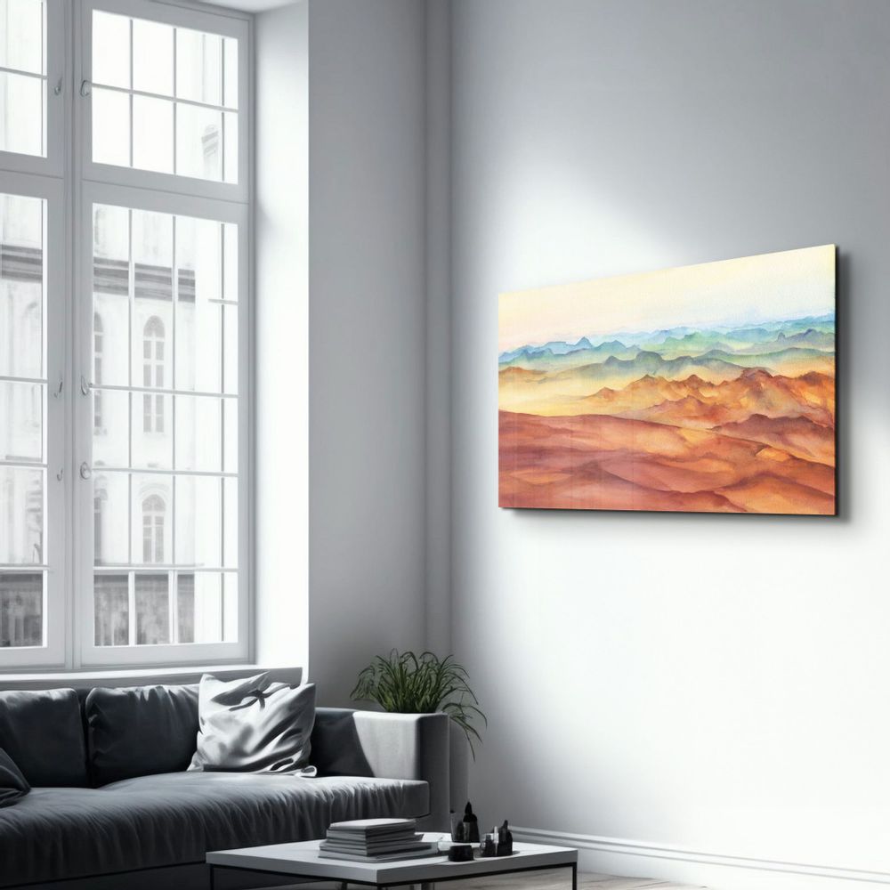 Autres décorations murales - The Colorful Watercolor | Glass Wall Art - ARTDESIGNA