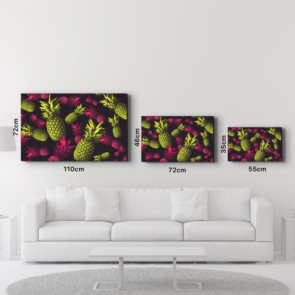 Autres décorations murales - The Pineapples | Glass Wall Art - ARTDESIGNA
