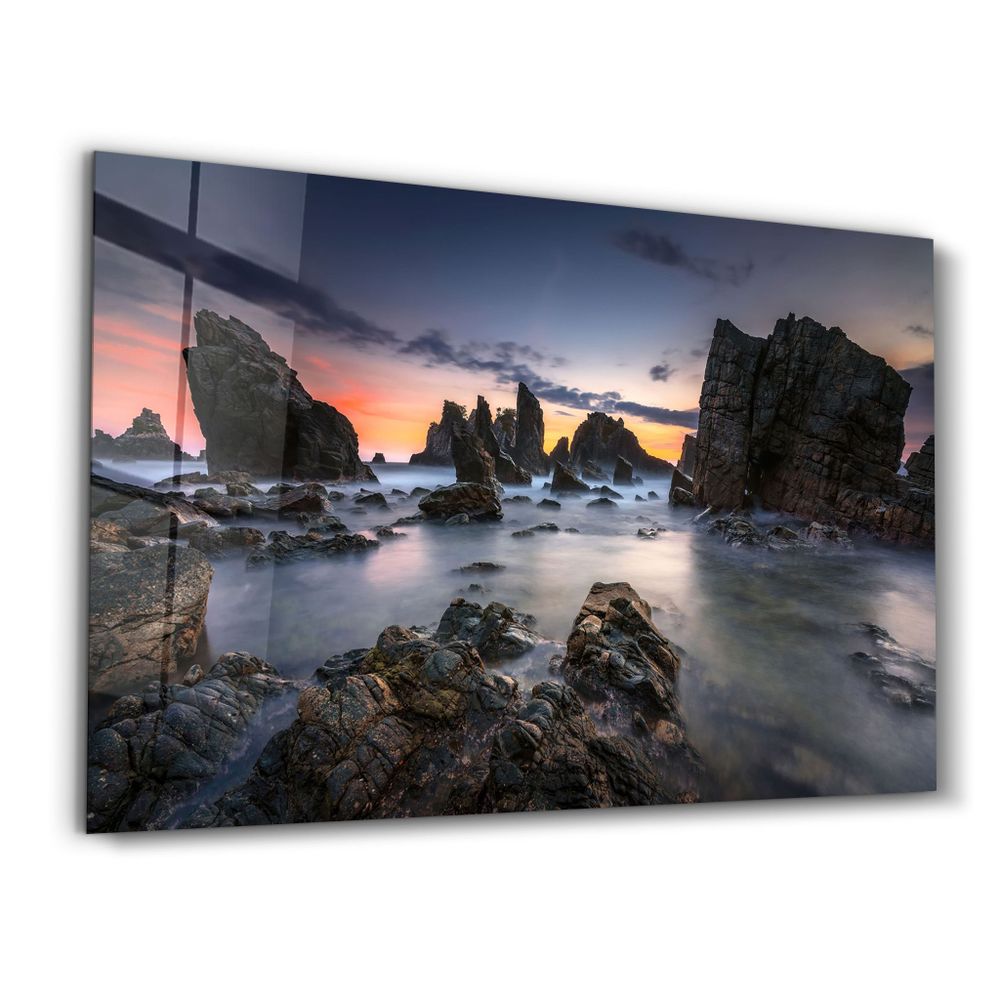 Other wall decoration - Foggy Island | Glass Wall Art - ARTDESIGNA