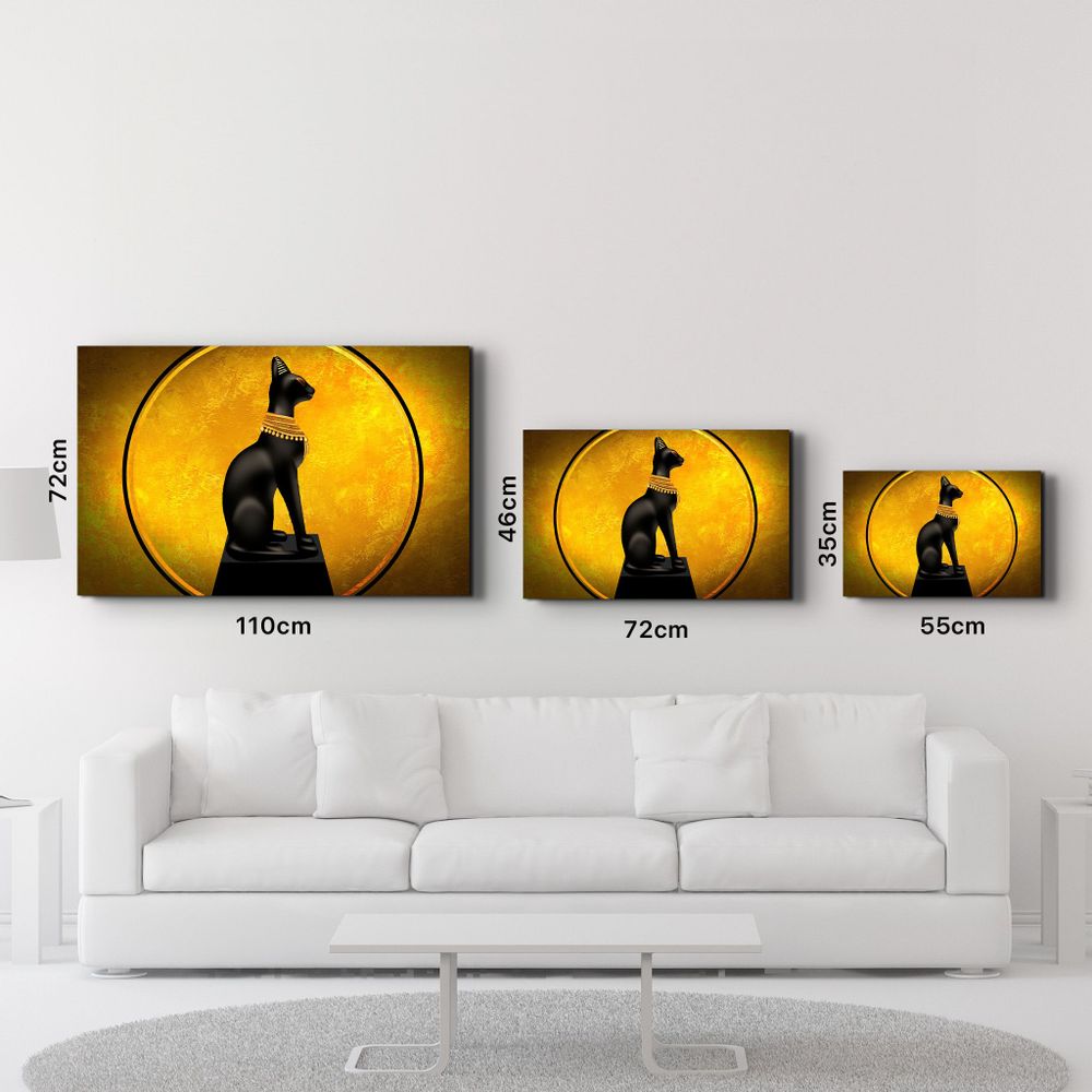 Other wall decoration - An Egyptian Cat | Glass Wall Art - ARTDESIGNA