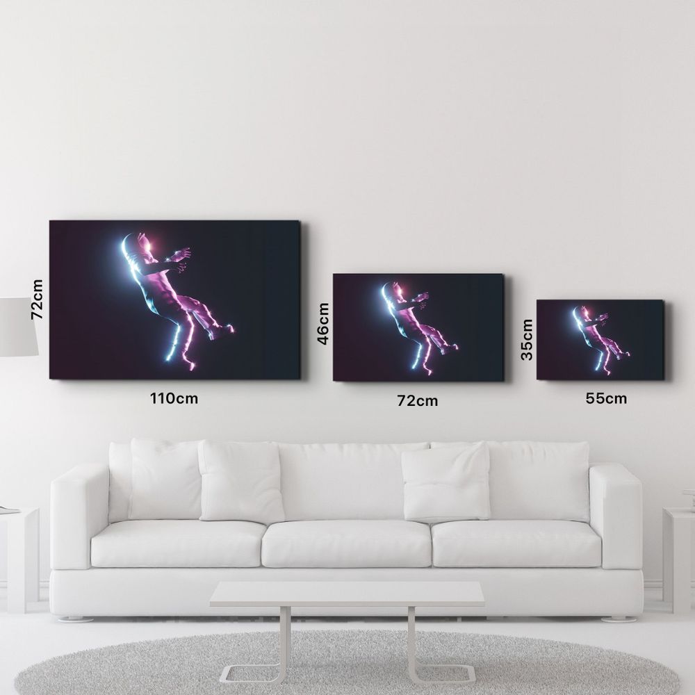 Autres décorations murales - Astronaut Neon | Glass Wall Art - ARTDESIGNA