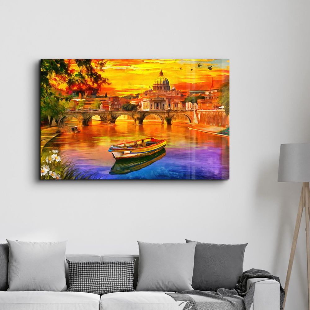 Other wall decoration - Via Della Conciliazione | Glass Wall Art - ARTDESIGNA