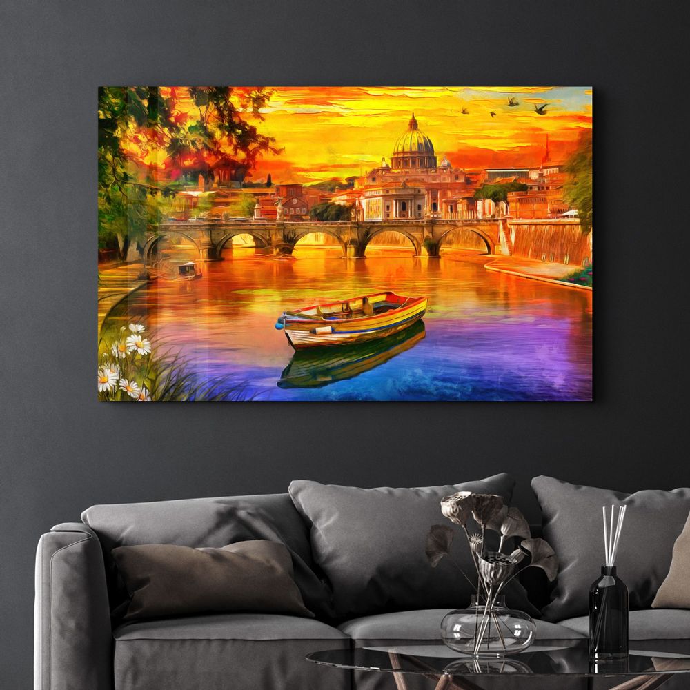 Other wall decoration - Via Della Conciliazione | Glass Wall Art - ARTDESIGNA