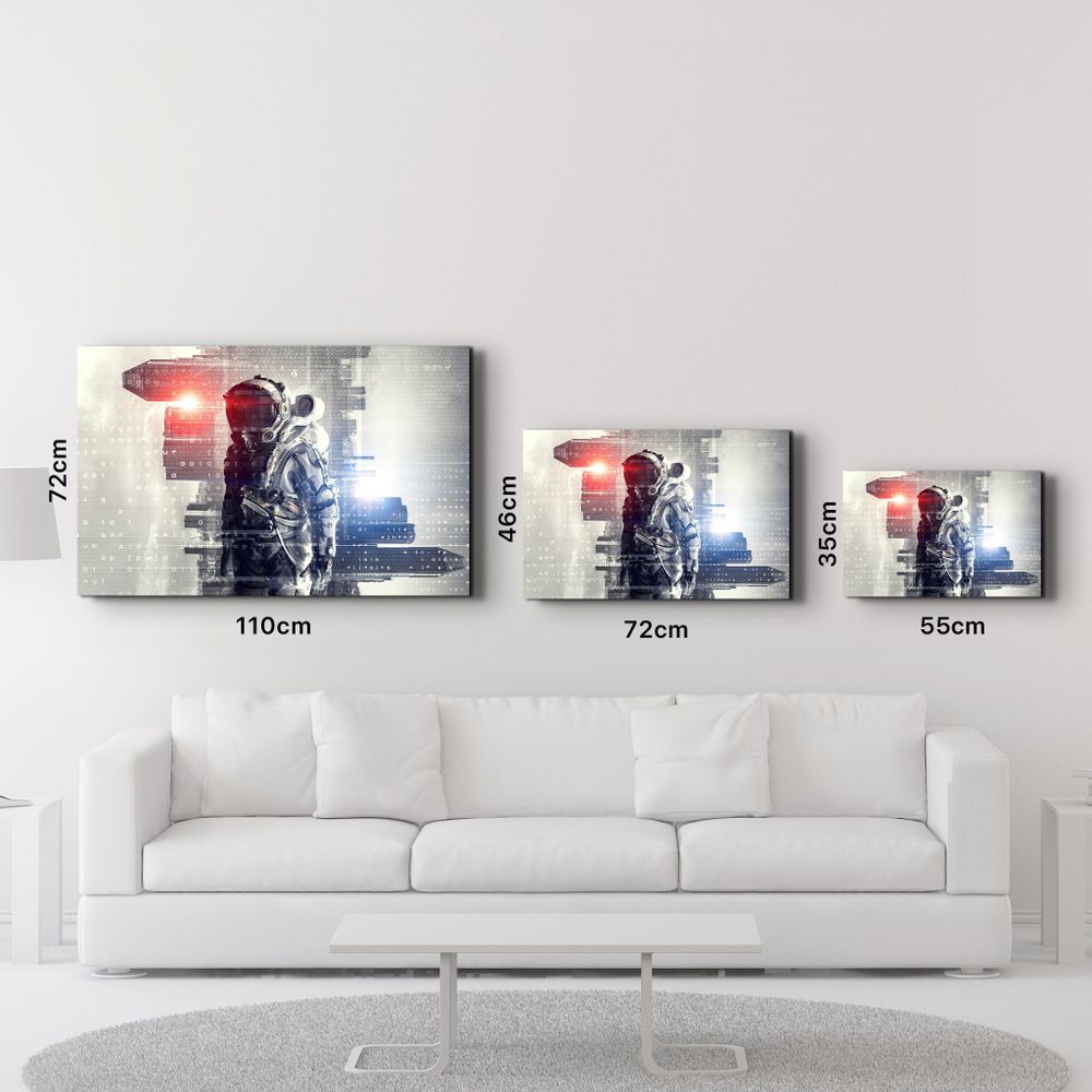 Autres décorations murales - Codes Of Astronaut | Glass Wall Art - ARTDESIGNA