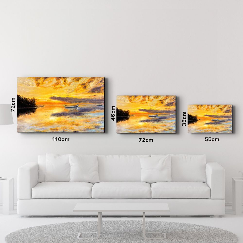 Other wall decoration - Boats In A Calm Sea | Glass Wall Art - ARTDESIGNA