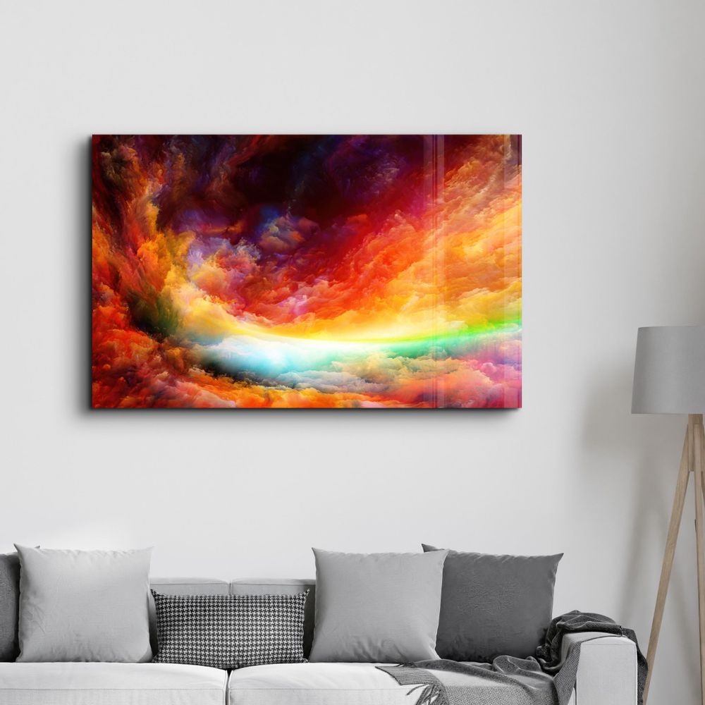 Autres décorations murales - Color Puff V2 | Glass Wall Art - ARTDESIGNA