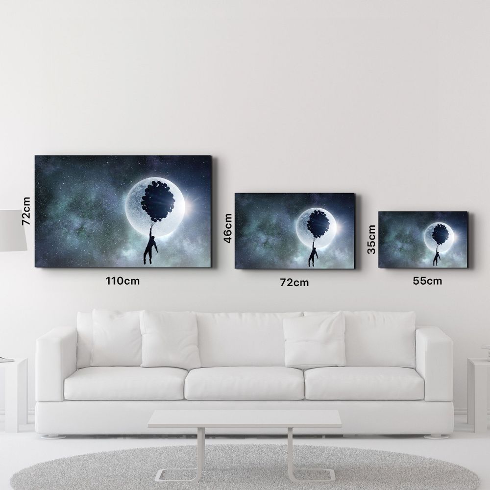 Autres décorations murales - To The Moon | Glass Wall Art - ARTDESIGNA