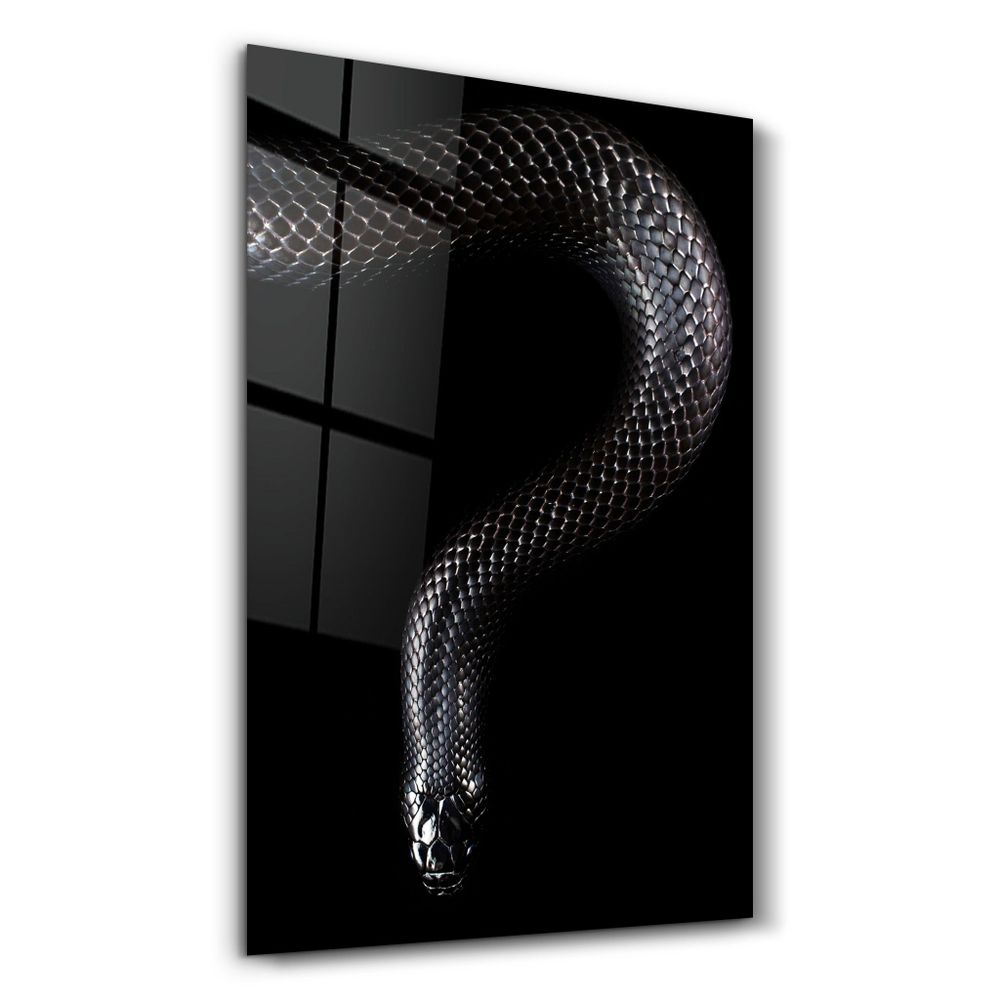Autres décorations murales - The black Mamba | Glass Wall Art - ARTDESIGNA