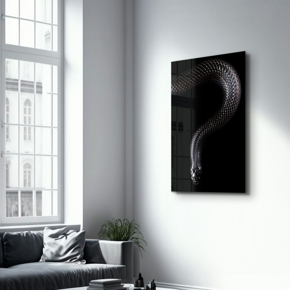 Autres décorations murales - The black Mamba | Glass Wall Art - ARTDESIGNA