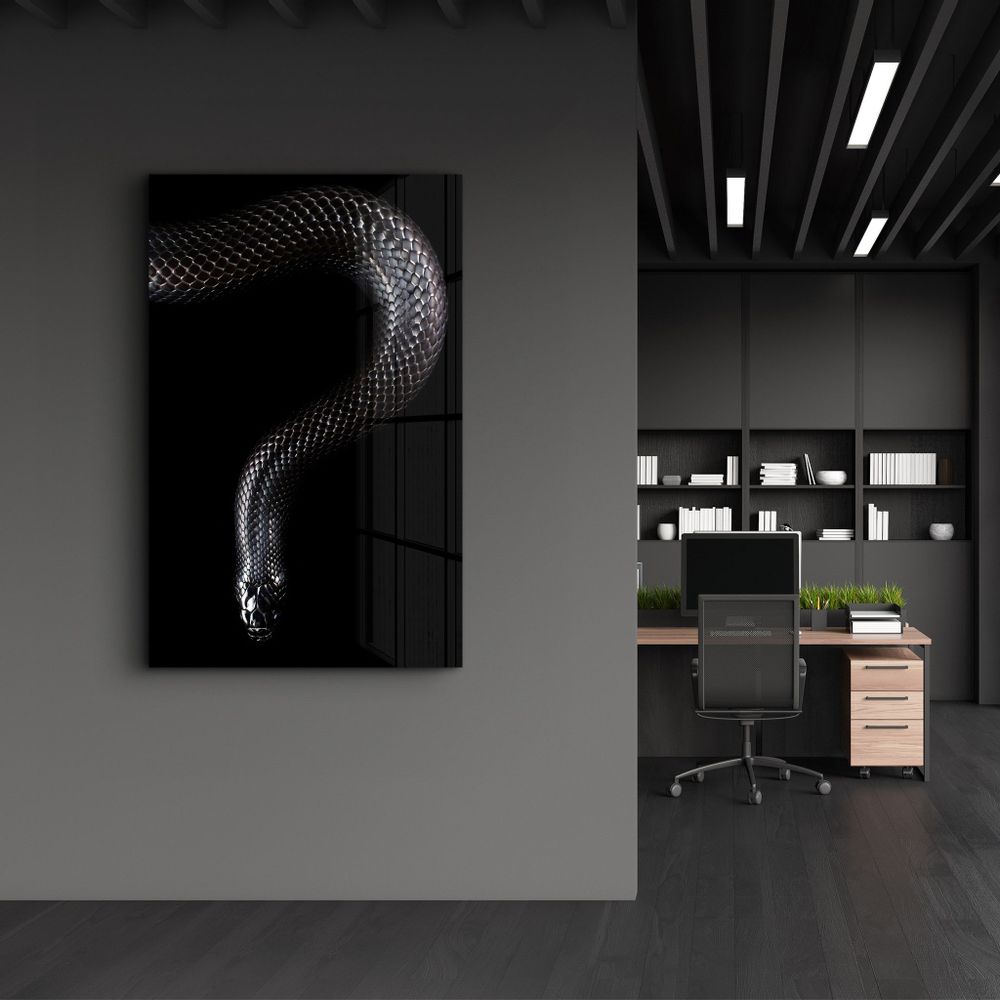 Autres décorations murales - The black Mamba | Glass Wall Art - ARTDESIGNA