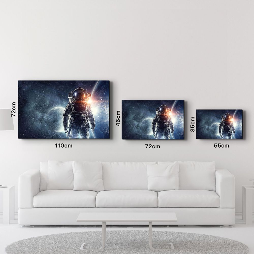 Other wall decoration - The Cool Astronaut In Space | Glass Wall Art - ARTDESIGNA