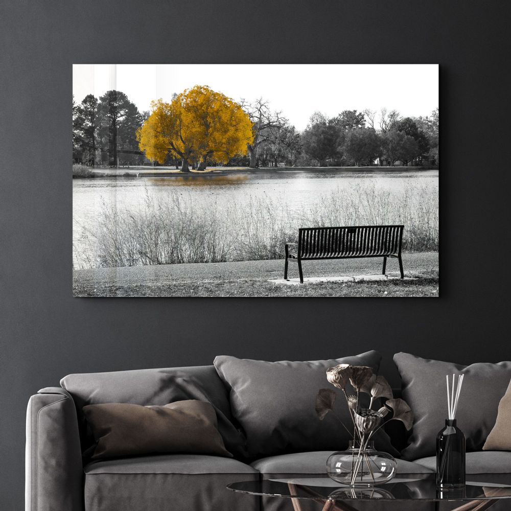 Other wall decoration - A Hope Inside The Black And White | Glass Wall Art - ARTDESIGNA