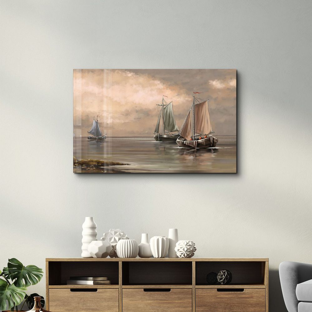 Autres décorations murales - Marine Workers From Victor Hugo | Glass Wall Art - ARTDESIGNA