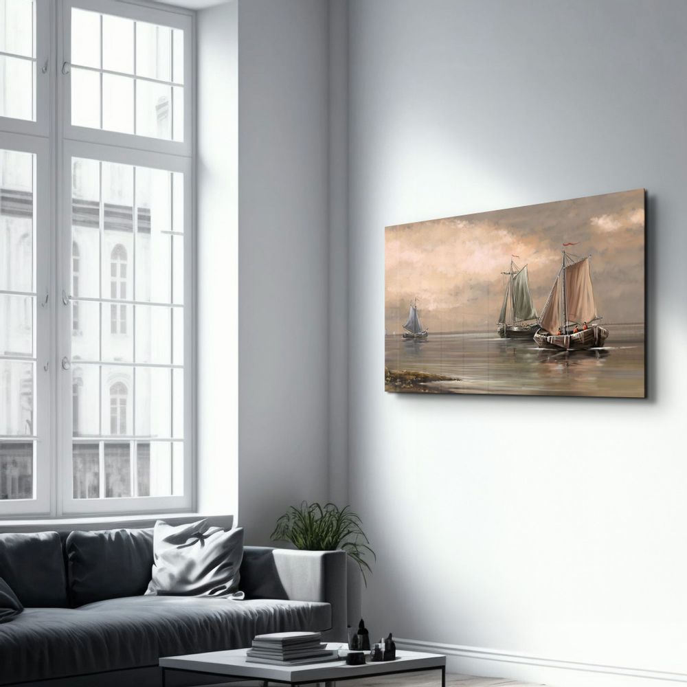 Autres décorations murales - Marine Workers From Victor Hugo | Glass Wall Art - ARTDESIGNA