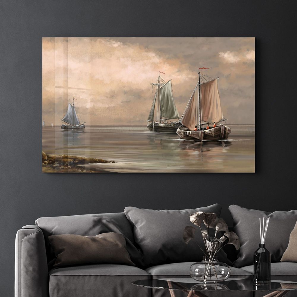 Autres décorations murales - Marine Workers From Victor Hugo | Glass Wall Art - ARTDESIGNA