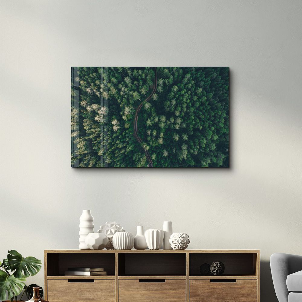 Other wall decoration - Divided Forest | Glass Wall Art - ARTDESIGNA