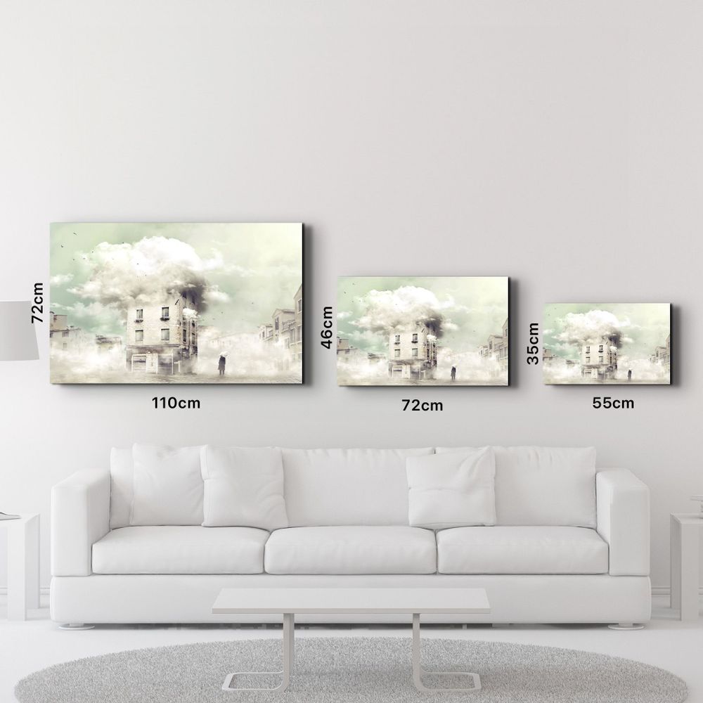 Autres décorations murales - The Foggy Building | Glass Wall Art - ARTDESIGNA