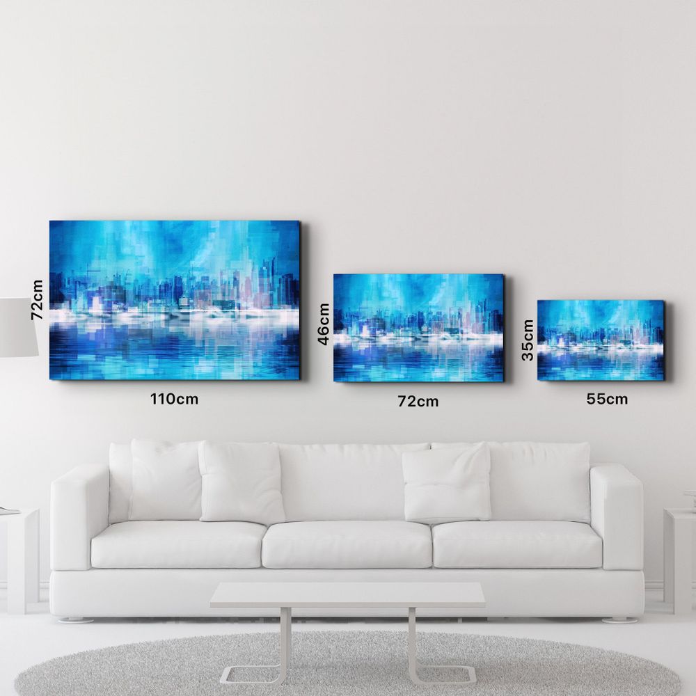 Other wall decoration - The Fuzzy Cityscape Of New York | Glass Wall Art - ARTDESIGNA