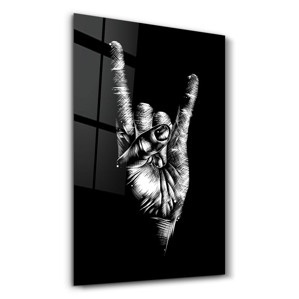 Autres décorations murales - Forever Rock N Roll | Glass Wall Art - ARTDESIGNA