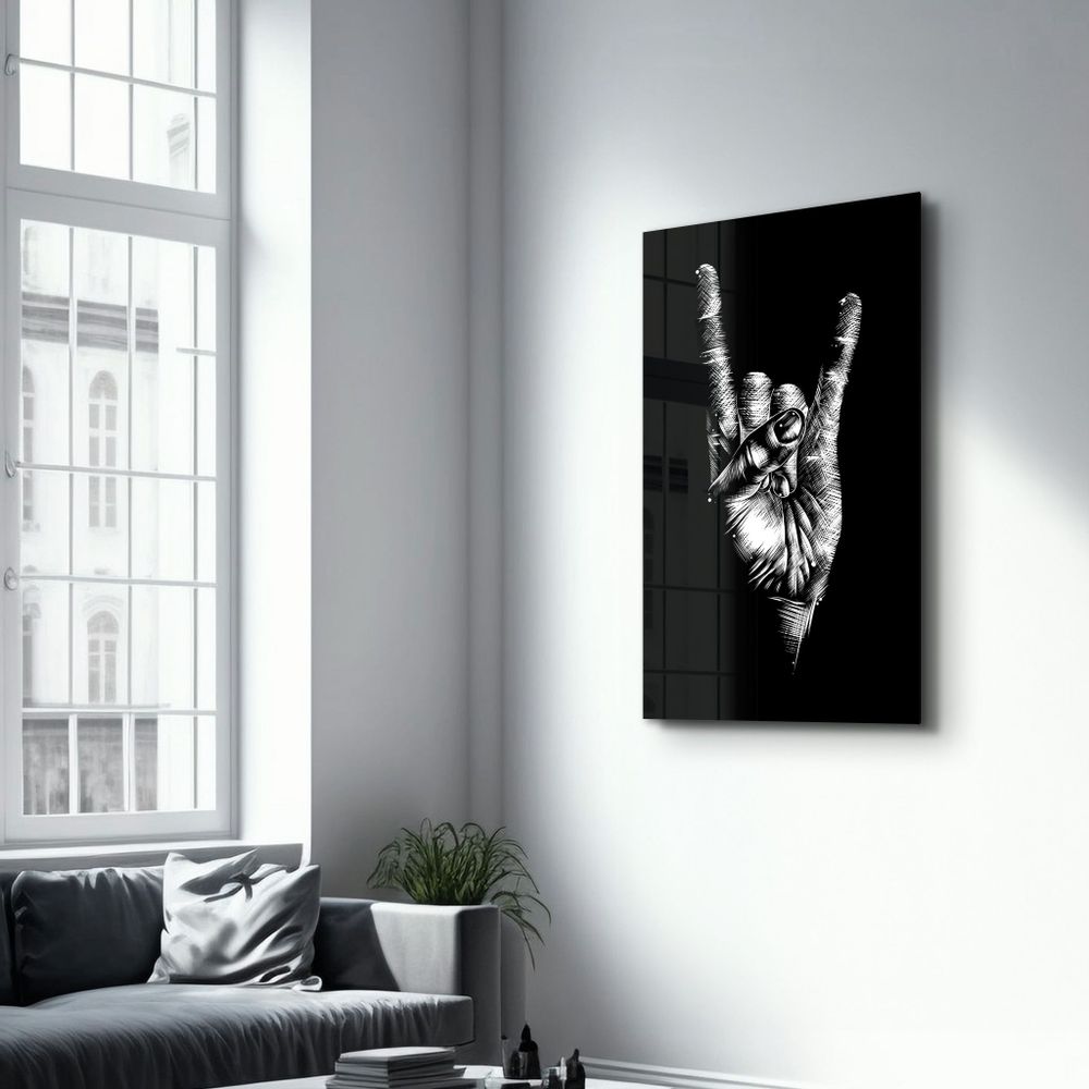Autres décorations murales - Forever Rock N Roll | Glass Wall Art - ARTDESIGNA
