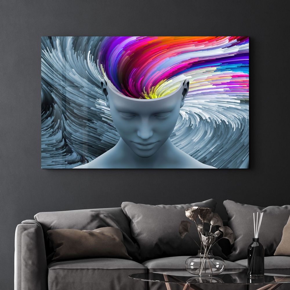 Other wall decoration - Colorful Thoughts | Glass Wall Art - ARTDESIGNA