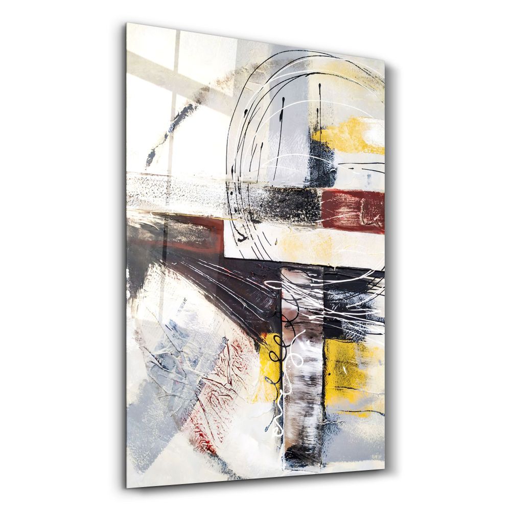 Other wall decoration - Abstract Oil Painting 3 | Glass Wall Art - ARTDESIGNA