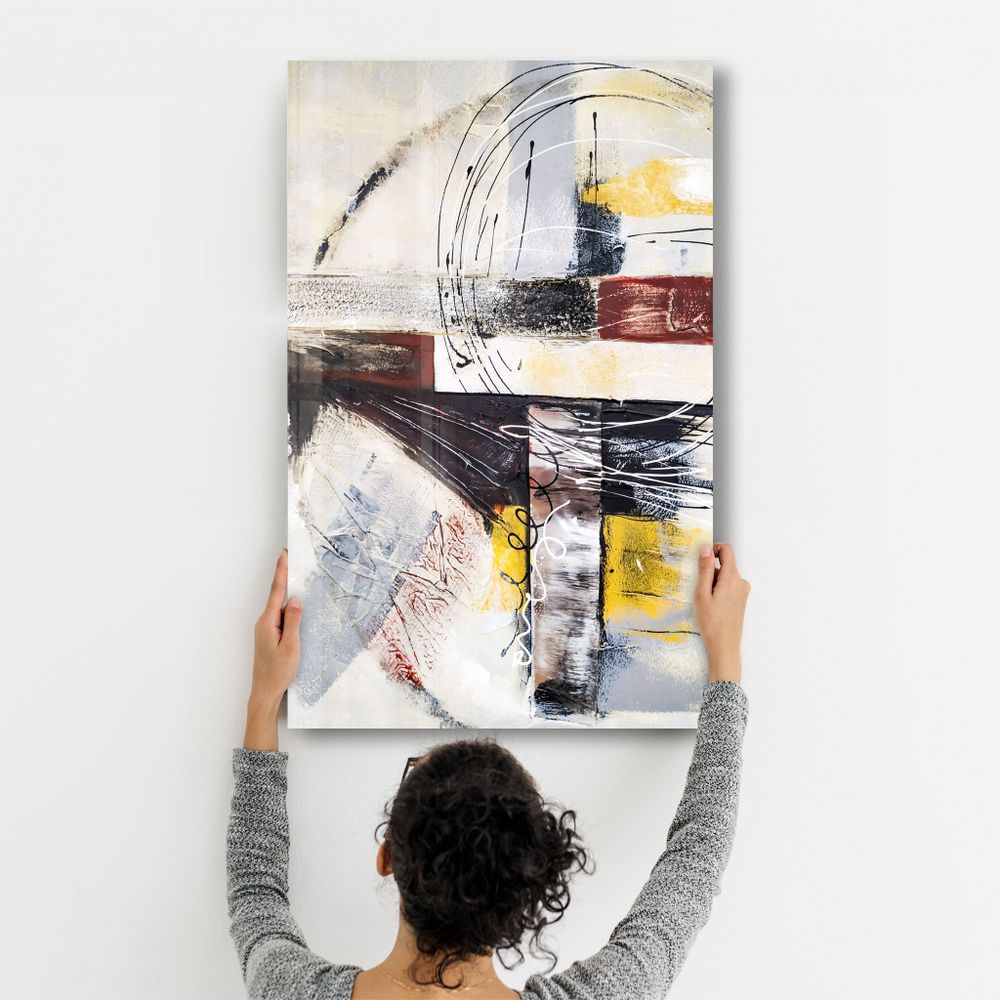 Other wall decoration - Abstract Oil Painting 3 | Glass Wall Art - ARTDESIGNA