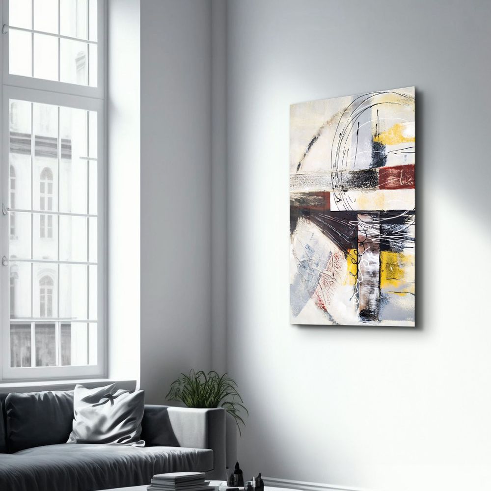 Other wall decoration - Abstract Oil Painting 3 | Glass Wall Art - ARTDESIGNA