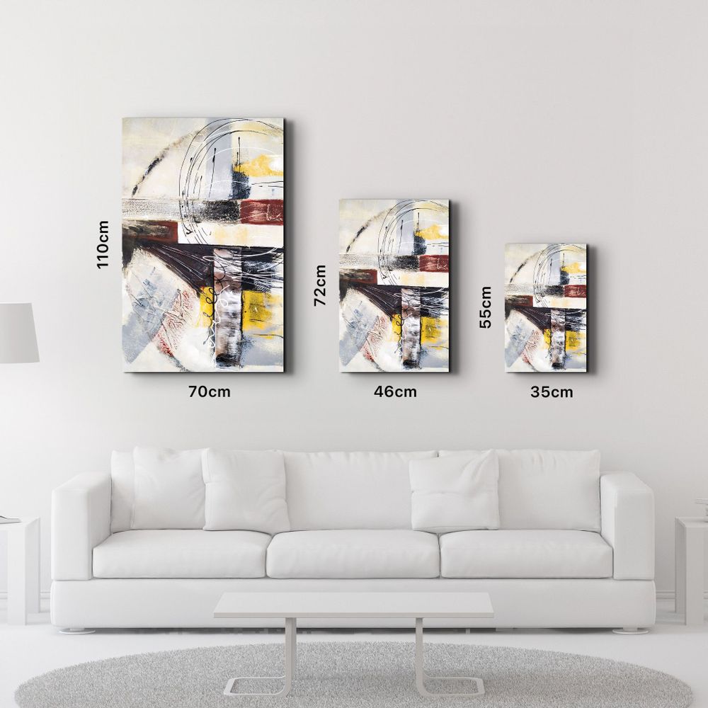 Other wall decoration - Abstract Oil Painting 3 | Glass Wall Art - ARTDESIGNA