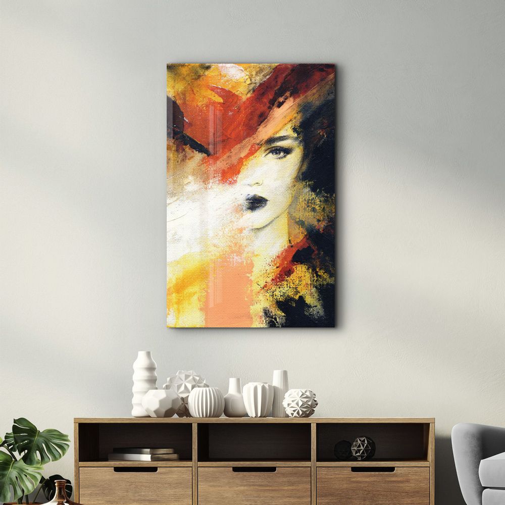 Other wall decoration - Disappearing Woman Face | Glass Wall Art - ARTDESIGNA