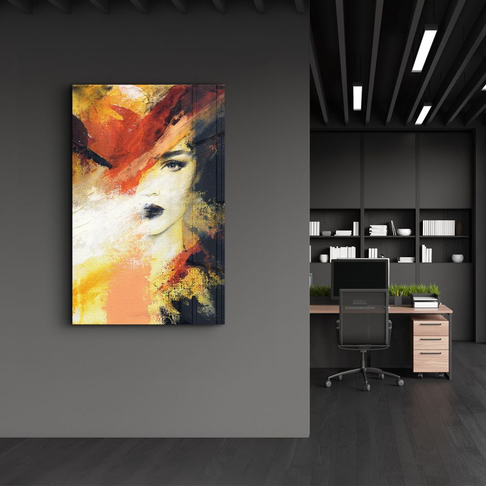 Other wall decoration - Disappearing Woman Face | Glass Wall Art - ARTDESIGNA