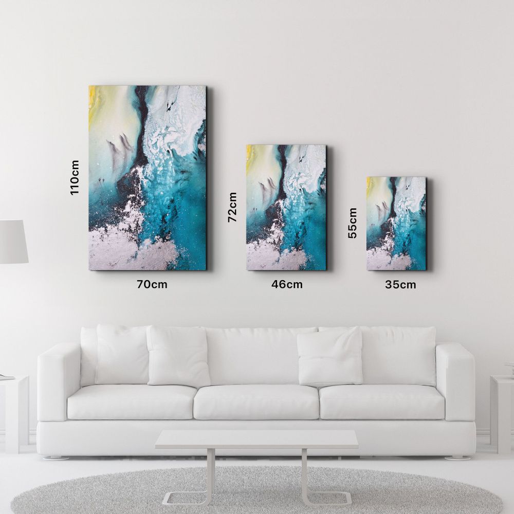 Autres décorations murales - Bird's Eye In Blue V2 | Glass Wall Art - ARTDESIGNA