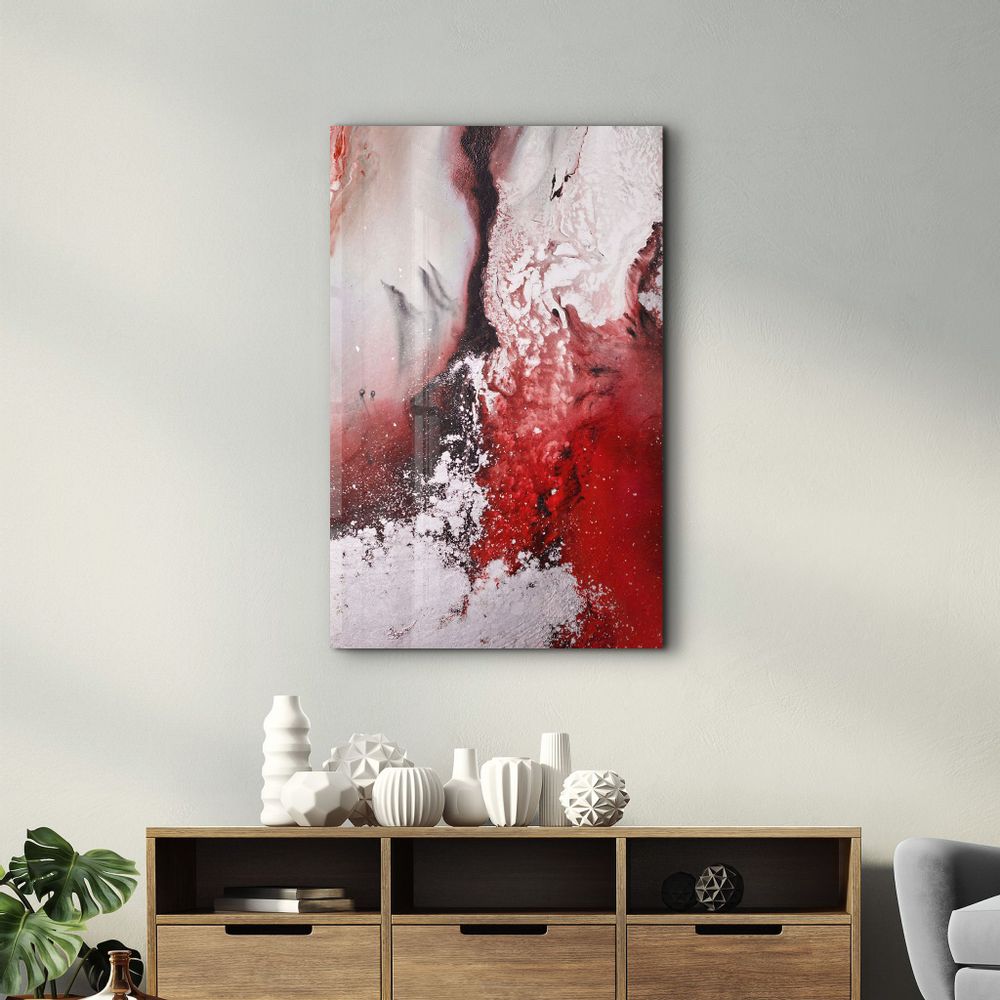 Other wall decoration - Bird's Eye In Red V2 | Glass Wall Art - ARTDESIGNA