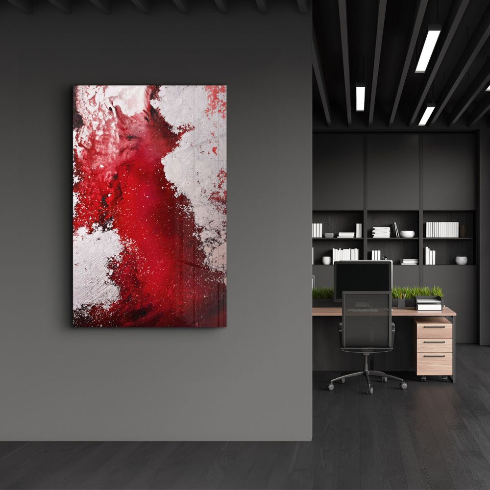 Other wall decoration - Bird's Eye In Red V3 | Glass Wall Art - ARTDESIGNA