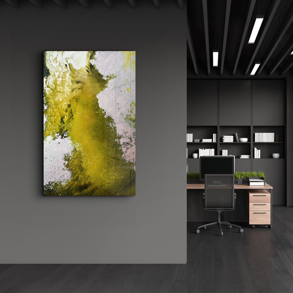 Other wall decoration - Bird's Eye In Yellow | Glass Wall Art - ARTDESIGNA