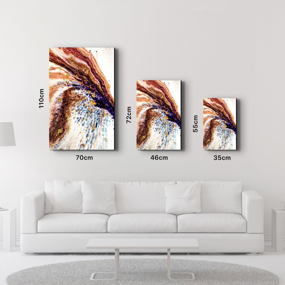 Other wall decoration - Gold Particles | Glass Wall Art - ARTDESIGNA
