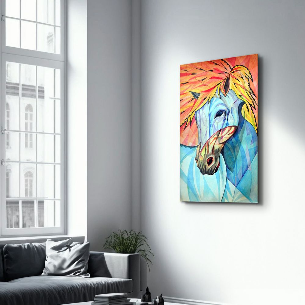 Other wall decoration - Cool Horse | Glass Wall Art - ARTDESIGNA