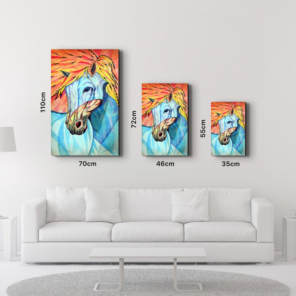 Other wall decoration - Cool Horse | Glass Wall Art - ARTDESIGNA