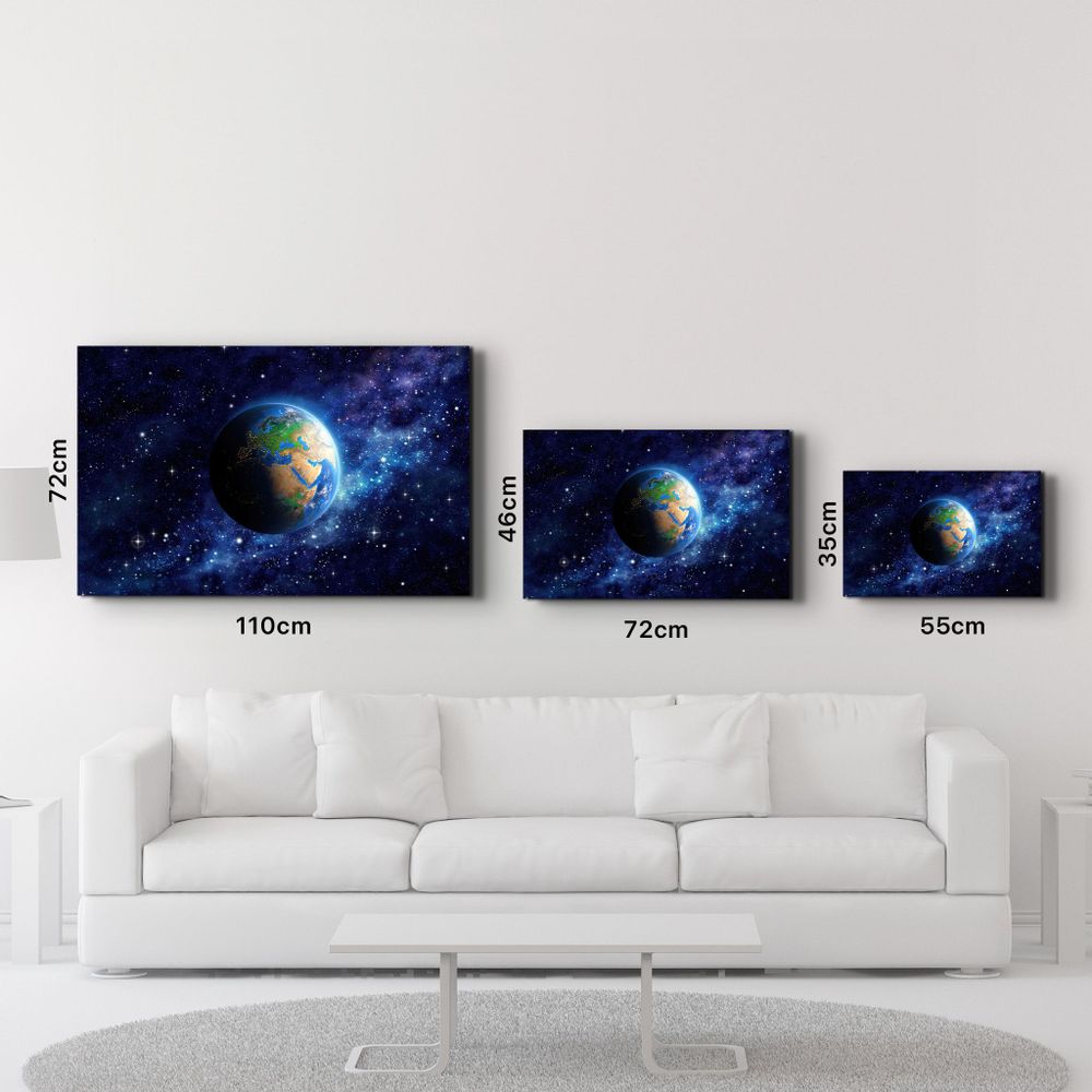 Autres décorations murales - Earth In Space | Glass Wall Art - ARTDESIGNA