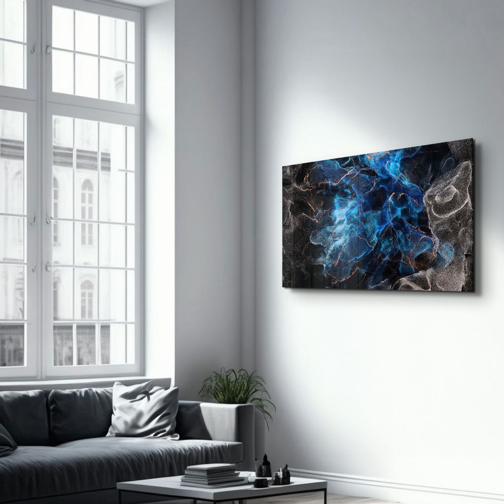 Autres décorations murales - Marble Design V1 | Glass Wall Art - ARTDESIGNA
