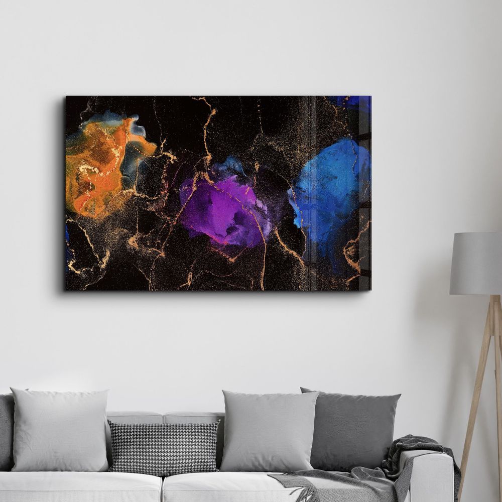 Autres décorations murales - Marble Design V3 | Glass Wall Art - ARTDESIGNA