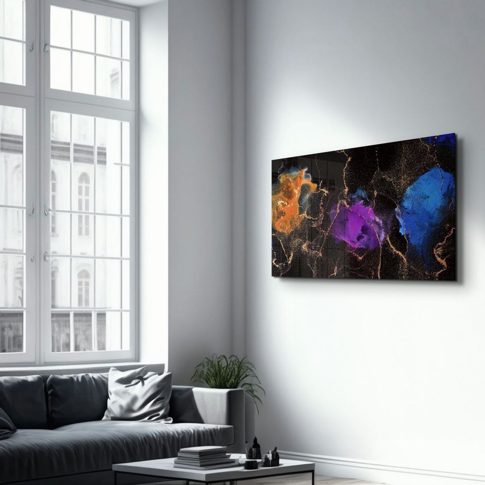 Autres décorations murales - Marble Design V3 | Glass Wall Art - ARTDESIGNA