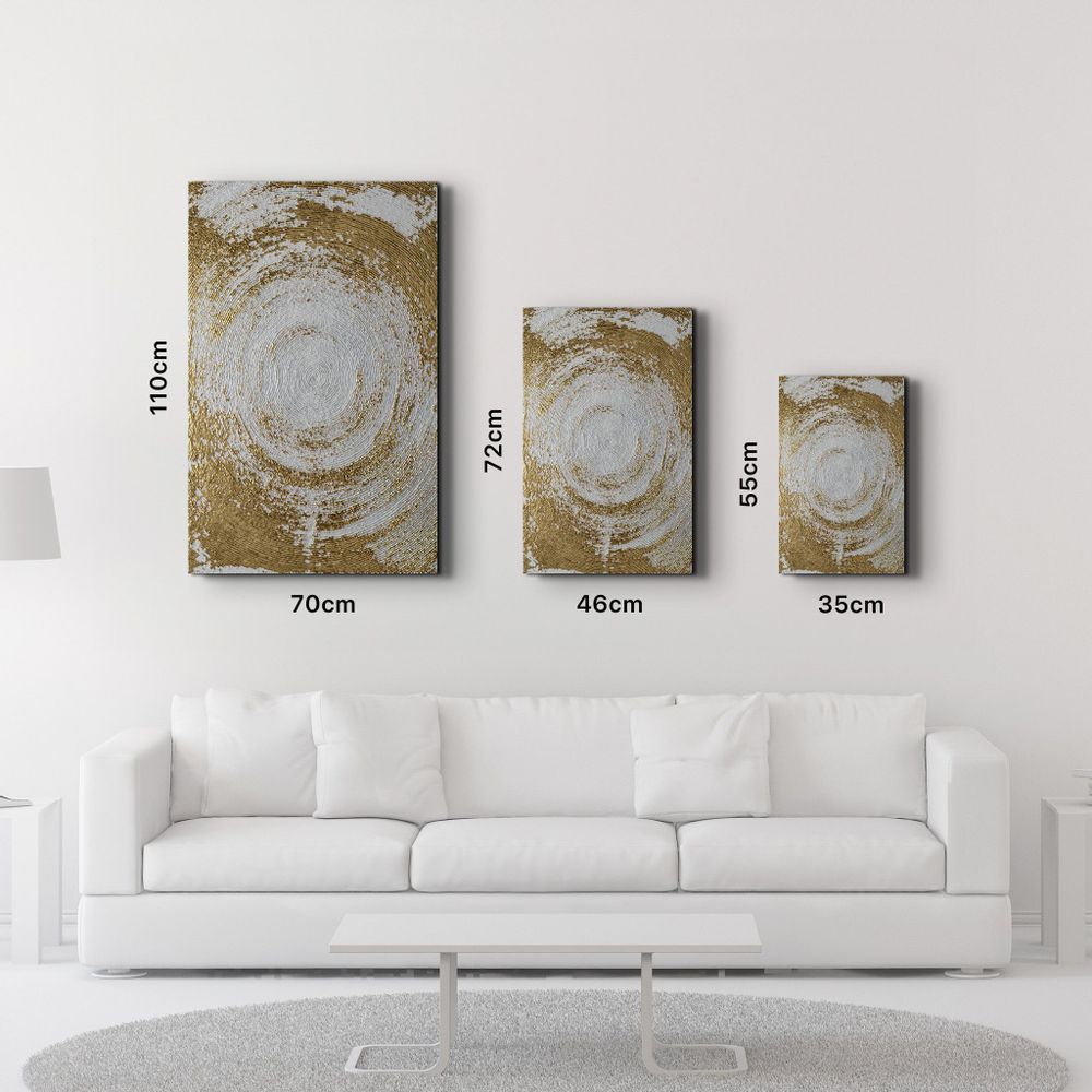 Autres décorations murales - Gold Circle V1 | Glass Wall Art - ARTDESIGNA
